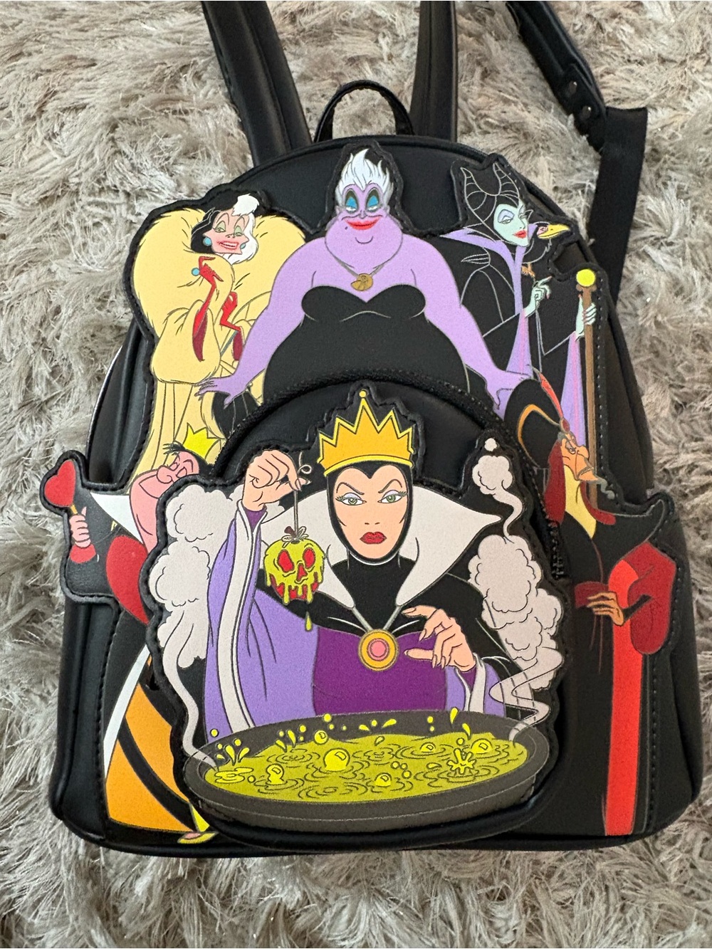 Loungefly villains Black Mini Backpack and Wallet - Picture 2 of 12